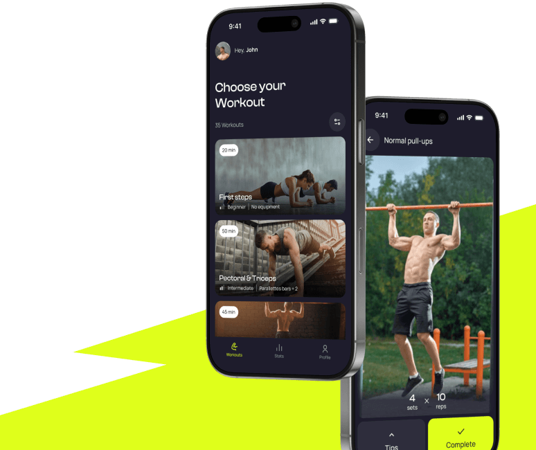 Persona usando Calix en el teléfono